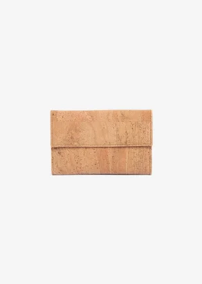 Women's Wallet and Card Case in Natural Cork_104252