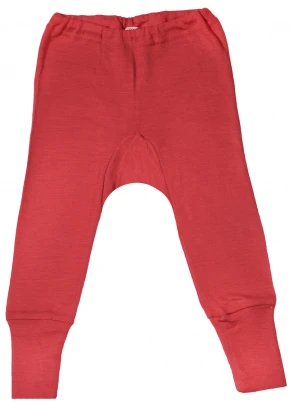 Pantaloni basic per bambini in lana biologica e seta_105056