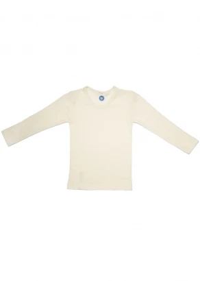 Children's long-sleeved jumper in wool, organic cotton and silk_105137