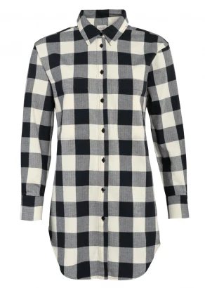 Nina Maxi Shirt in Organic Cotton Flannel_105479
