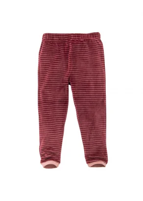 Cherry pyjamas for baby girl in organic cotton chenille_105689