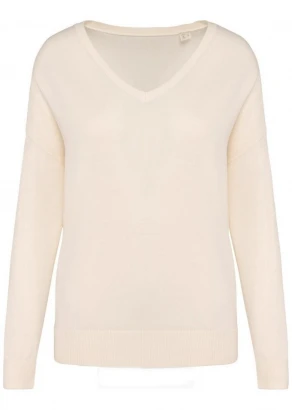 Women's Avory V-neck pullover in Lyocell TENCEL and organic cotton_105804