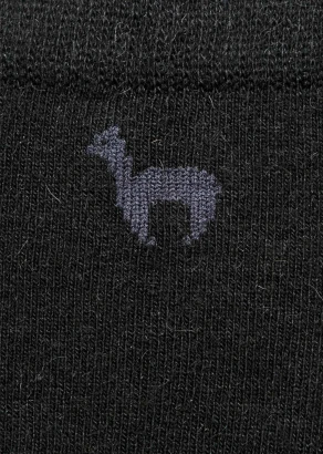 Premium black unisex alpaca socks_106135