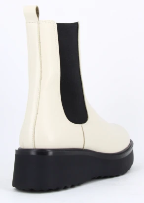 Kappa White women's boot made of natural leather_106241