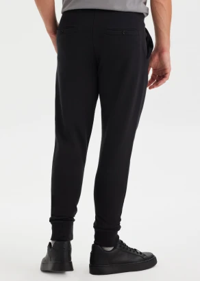 Pantaloni jogger Core Black da uomo in puro cotone organico_107461