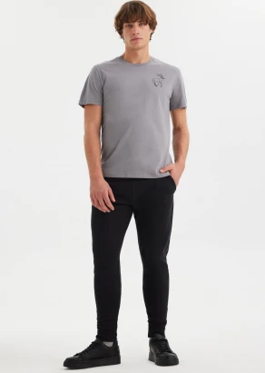 Pantaloni jogger Core Black da uomo in puro cotone organico_107462