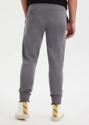 Men's Core Grey jogger trousers in pure organic cotton_107471