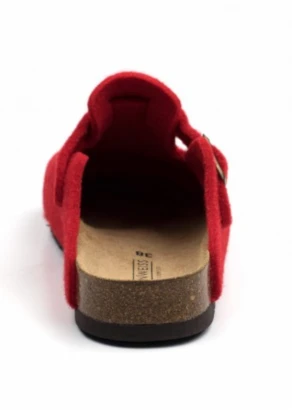 Sabot Belt RED in wool and cork sole_107614