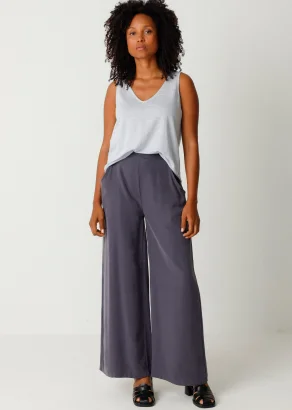 Women's dark grey Modal Tencel Culotte Klodin trousers_108306
