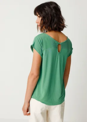 T-shirt Atalia da donna in Modal Tencel - Verde_108325