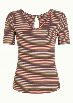 T-shirt Jones Stripes in viscosa EcoVero™_108450