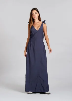 Women's Marnie dress viscose EcoVero™ - Navy_110513