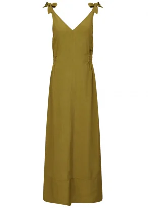 Women's Marnie dress in viscose EcoVero™ - Khaki_108812