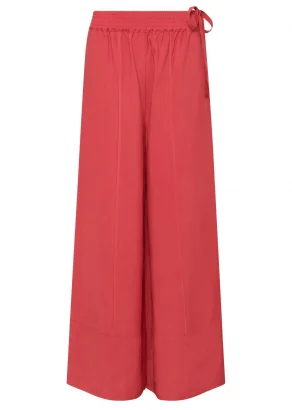 Marie women's trousers in viscose EcoVero™ - Pinlk_108828