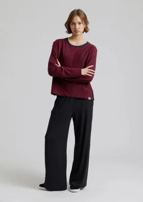 Women's Binita trousers in sustainable Modal - Black_110511