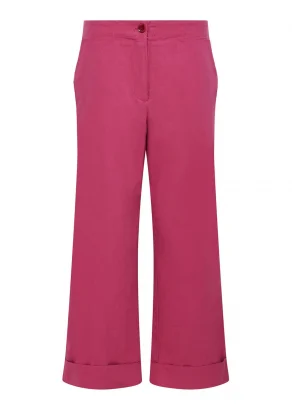 Pantaloni Tansy da donna in puro cotone biologico organico - Pink_110557