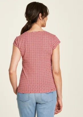 Women's cache-coeur Waves T-shirt in Organic Cotton_108935
