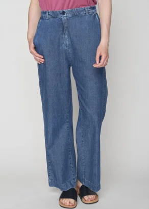 Women's Denim Dawm trousers in organic cotton_109069