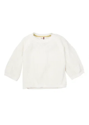 Women's Ajour pullover in pure organic cotton_109200