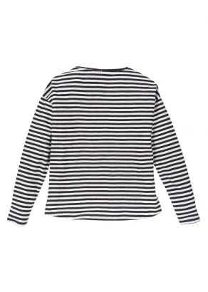 Women's long sleeve shirt Striped in pure organic cotton_109211
