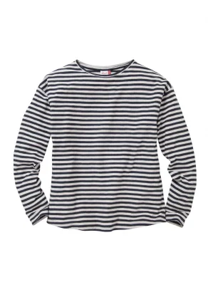 Women's long sleeve shirt Striped in pure organic cotton_109212