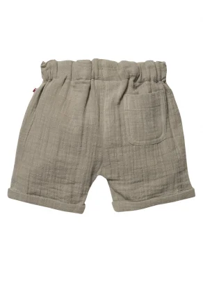Khaki shorts for children in pure organic cotton_109406