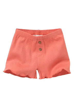 Raspberry shorts for girls in pure organic cotton_109413