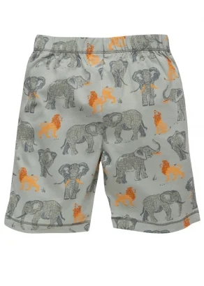 Elephant summer pyjamas for children in pure organic cotton_109377