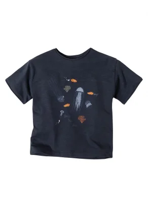 Jellyfish T-shirt for children in pure organic cotton_109319