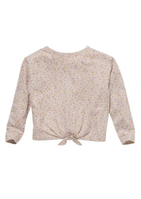 Flower knit for girl in pure organic cotton_109429