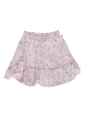 Girl's Flowers skirt in pure organic cotton_109441