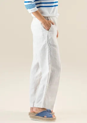 Pantaloni Ophelia da donna in lino naturale_109731
