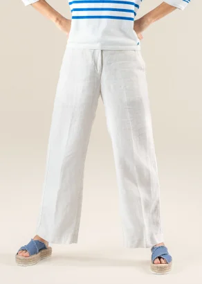 Pantaloni Ophelia da donna in lino naturale_109732