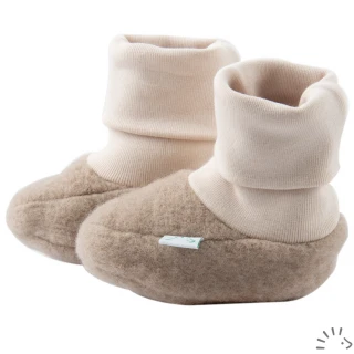 Baby botts in organic wool fleece Popolini_82101