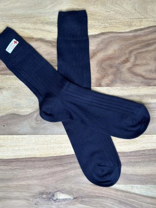 Short sanitary socks in dyed organic cotton_107535