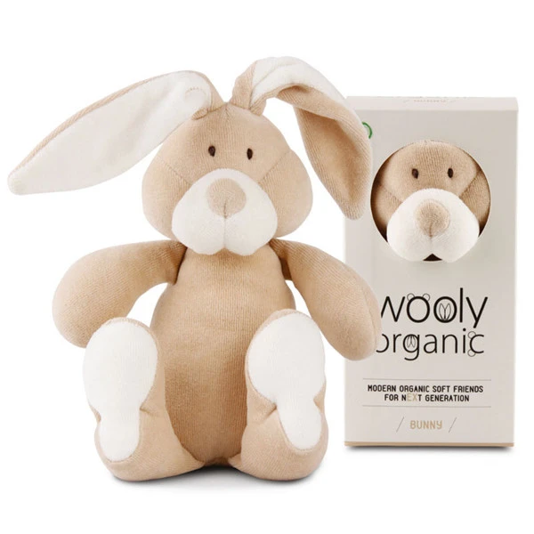 Bunny soft toy in organic cotton