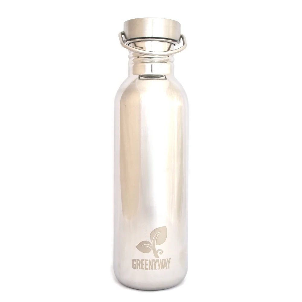 Greenyway Shiny Stainless Steel Water Bottles