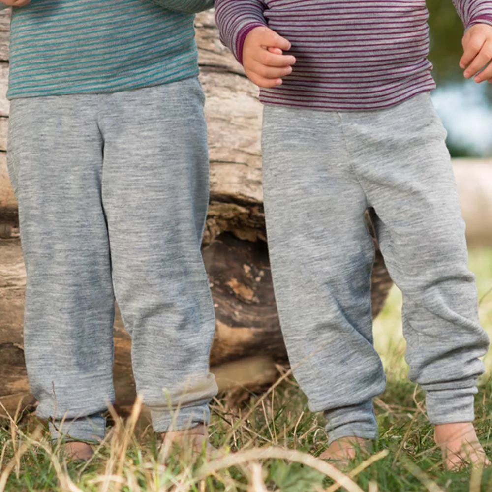 Pants for babies in organic virgin wool and silk_47759