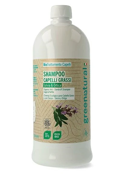 Shampoo for oily and dandruff hair with organic Sage and Nettle - 250ml