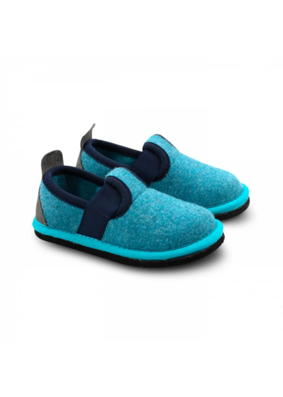 Pantofole Muvy Ossido di Rame per bambini e ragazzi in feltro di lana
