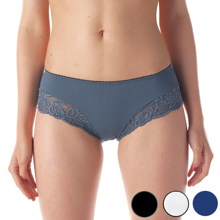 Panties with lace in Modal and Cotton