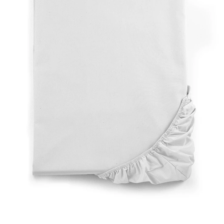 Single bed corner sheet Mymami in Organic White cotton