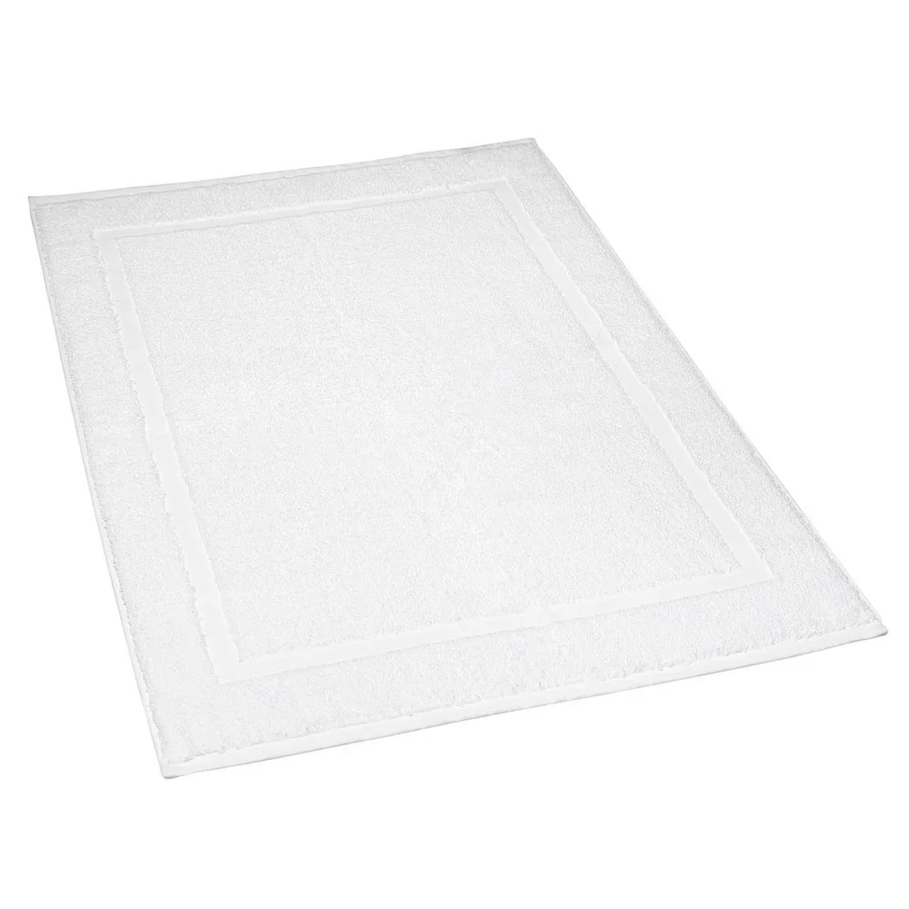 Bath mat in organic fairtrade cotton White