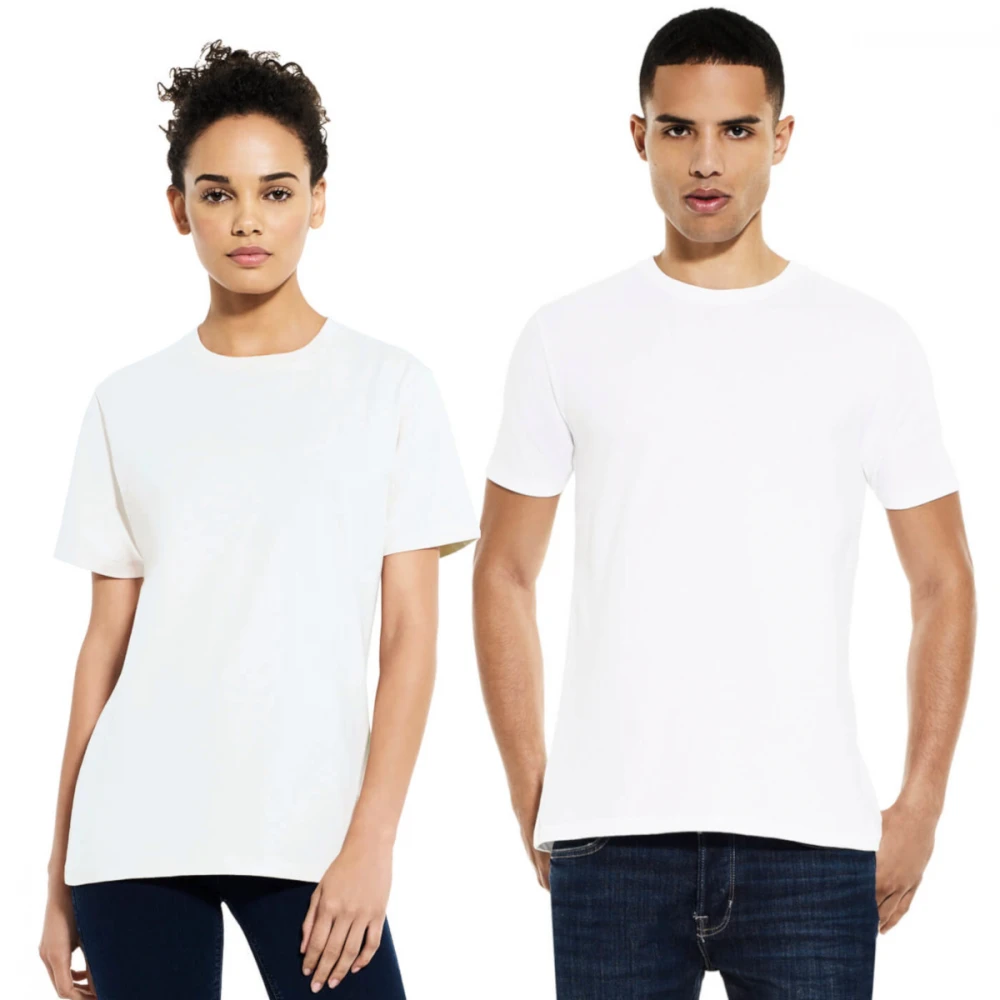 White heavy jersey t-shirt in organic cotton