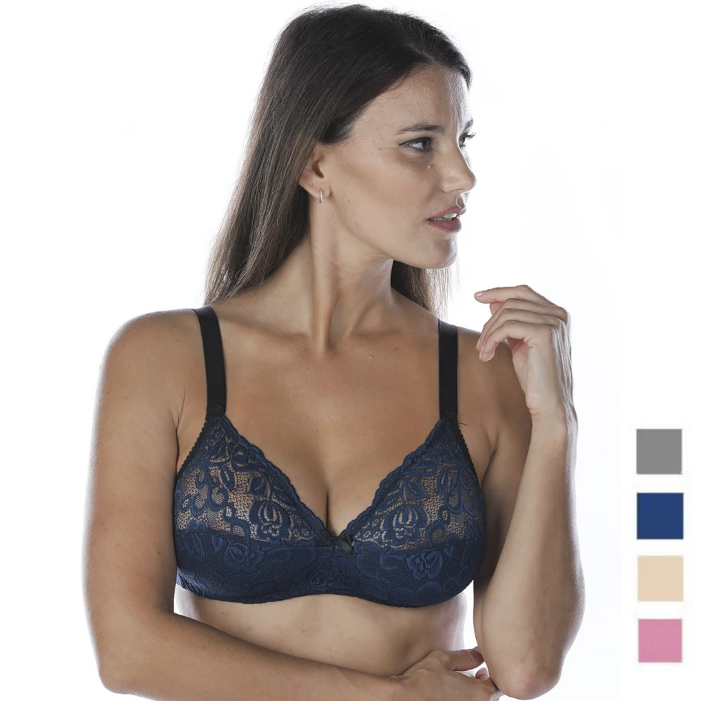 Bra in Modal and Cotton with Lace
