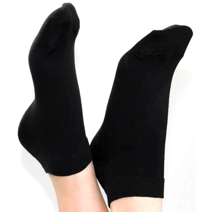 Sneaker socks black in organic cotton Albero Natur