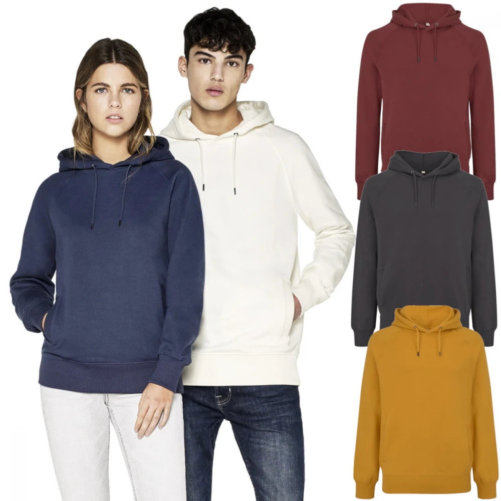 Classic heavy unisex raglan pullover hoody with side pockets