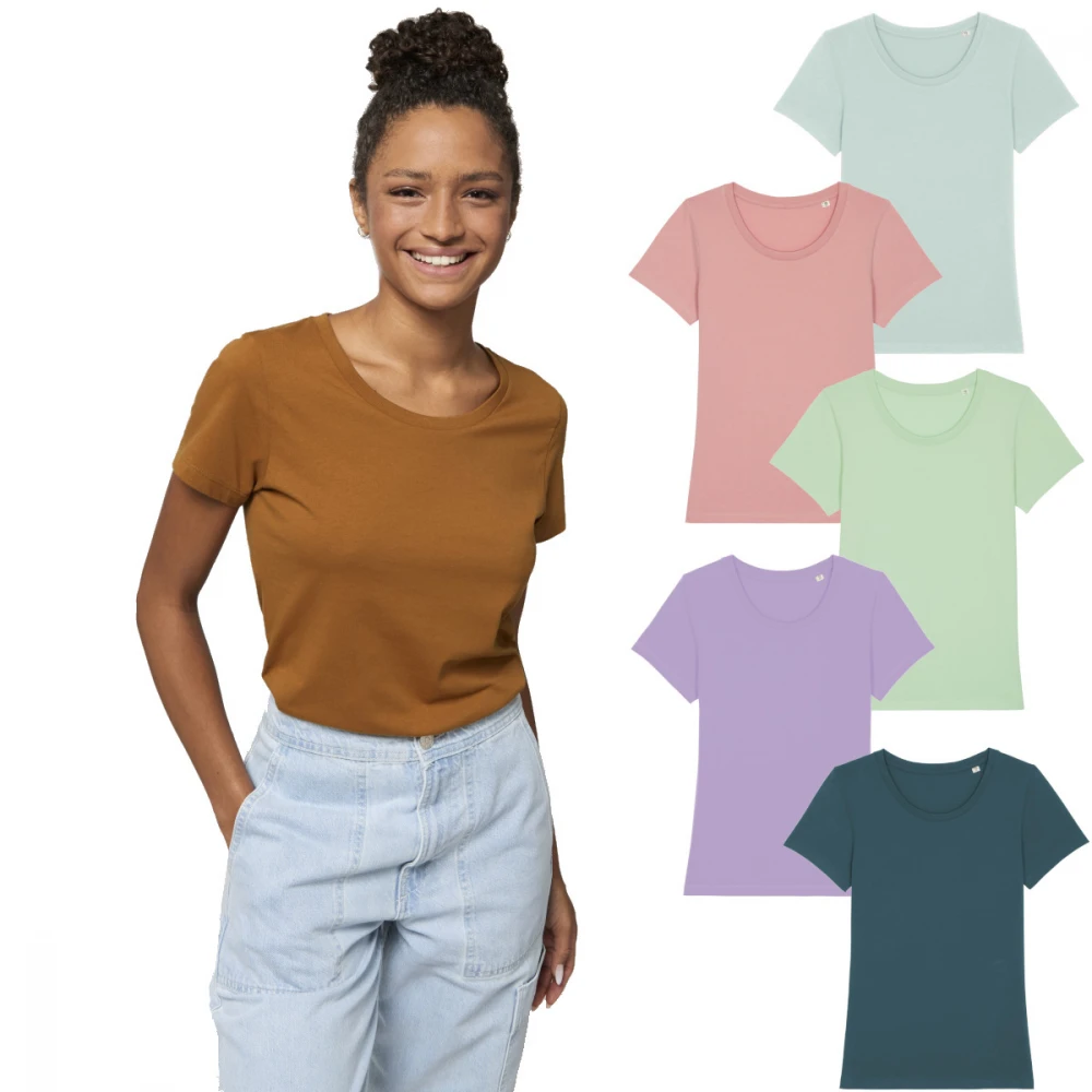 T-shirt woman Expresser round neck in organic cotton