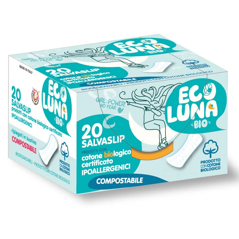 Ecoluna ™ sanitary panty liner compostable - 20 pcs