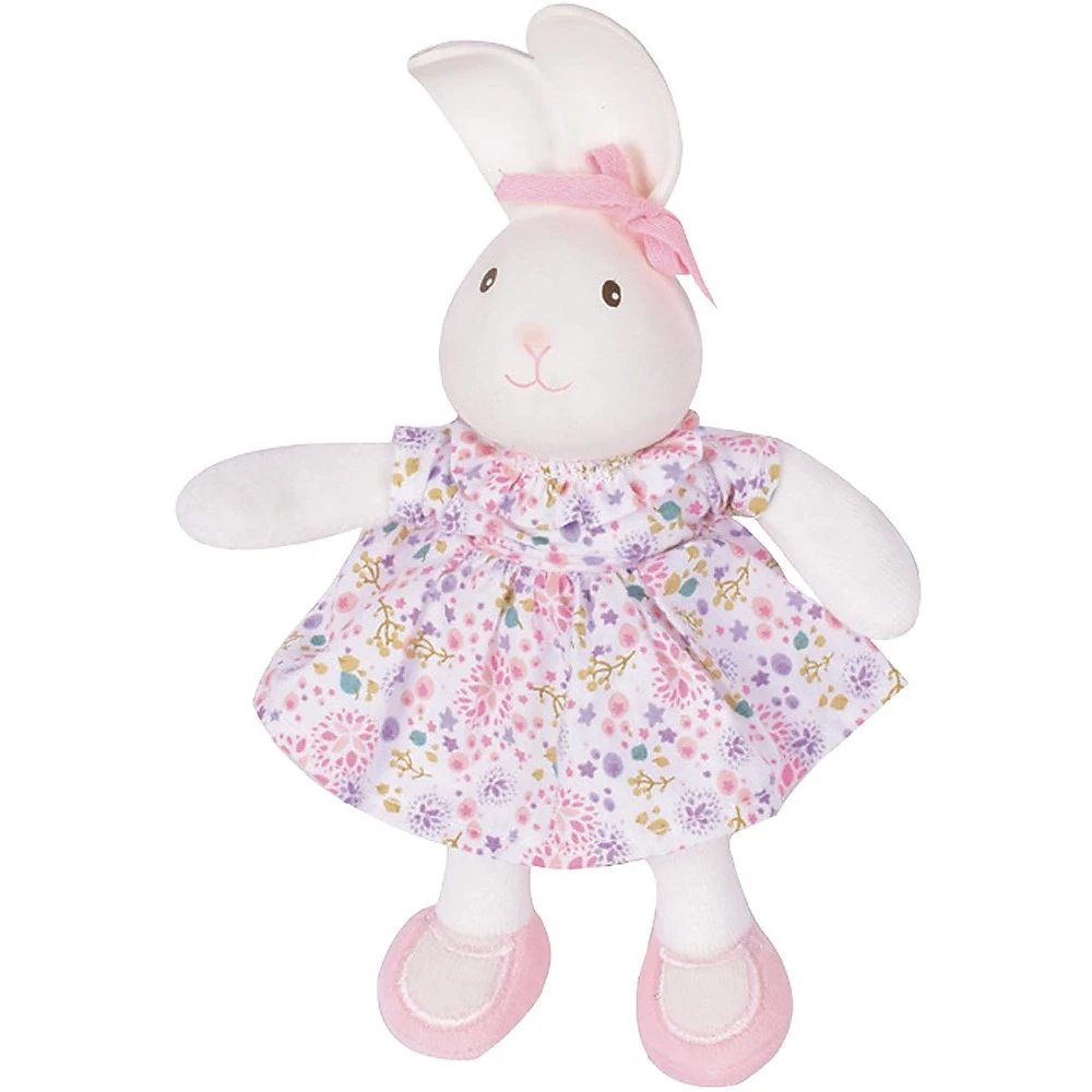Plush Havah the Pink Bunny in organic cotton and natural rubber